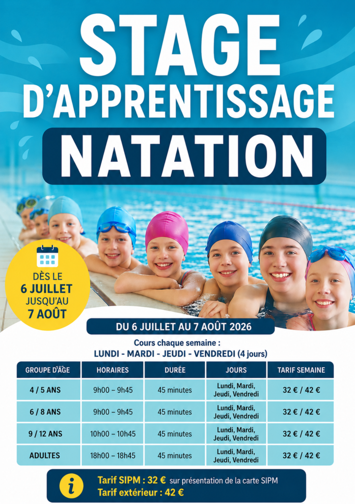 Affiche stage été